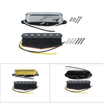 FLEOR Set of Vintage Alnico V Electric Guitar Pickups Tele Neck Bridge Pickup Alnico 5 Pickups Set Black/Chrome/Gold for Choose
FLEOR Set of Vintage Alnico V Electric Guitar Pickups Tele Neck Bridge Pickup Alnico 5 Pickups Set Black/Chrome/Gold for Choose