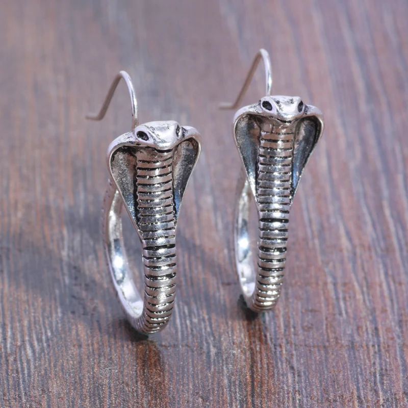 Vintage Silver Snake Dangle Earrings for Women Fashion Jewelry Party Brincos Halloween Earings Gifts
Vintage Silver Snake Dangle Earrings for Women Fashion Jewelry Party Brincos Halloween Earings Gifts