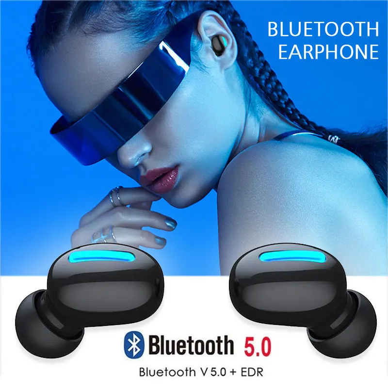 

Headphone Bluetooth V5.0+EDR Earphone Headset 50mAh Earbud Mini Wireless Stereo