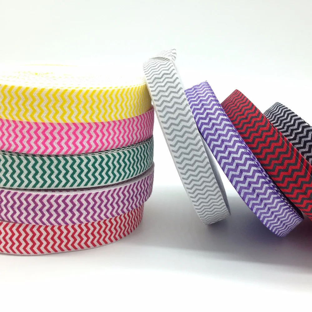 10 yards 5/8" Chevron Print Fold Over Elastic FOE Ripple Ribbon DIY Head wear Hair Accessories Elastic Hair Band Bracelet
10 yards 5/8" Chevron Print Fold Over Elastic FOE Ripple Ribbon DIY Head wear Hair Accessories Elastic Hair Band Bracelet