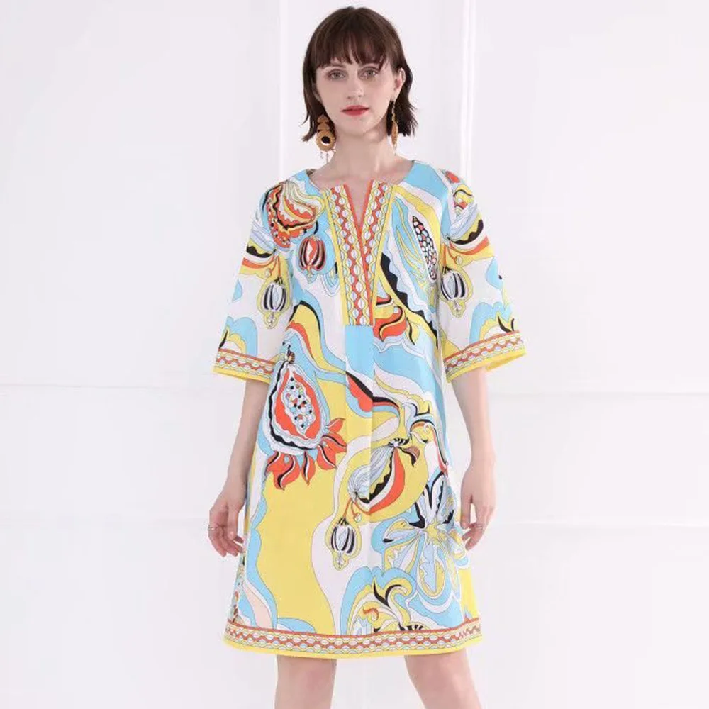 Red RoosaRosee Runway Summer Abstract Print Half Sleeve Sexy V Neck Boho Loose Mini Dress Women Party Beach Vestidos Robe Femme
Red RoosaRosee Runway Summer Abstract Print Half Sleeve Sexy V Neck Boho Loose Mini Dress Women Party Beach Vestidos Robe Femme