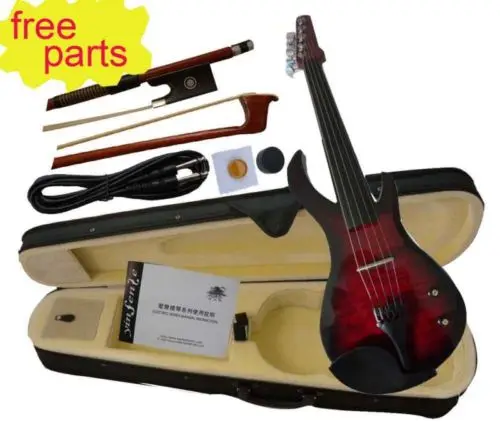 5 String Electric Violin New 4/4 Flame guitar shape Solid wood Powerful Sound
5 String Electric Violin New 4/4 Flame guitar shape Solid wood Powerful Sound
