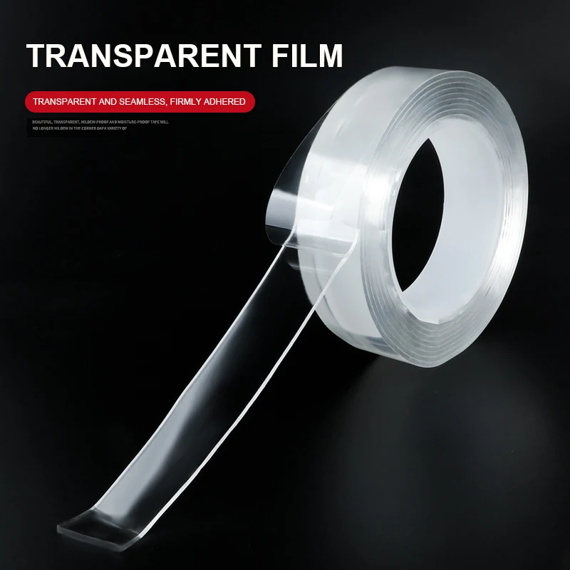 10mm Width Multifunction Home Car Sticker Improvement Double Sided Adhesive Tape Transparent No Trace Nano Tape Reuse Waterproof
10mm Width Multifunction Home Car Sticker Improvement Double Sided Adhesive Tape Transparent No Trace Nano Tape Reuse Waterproof