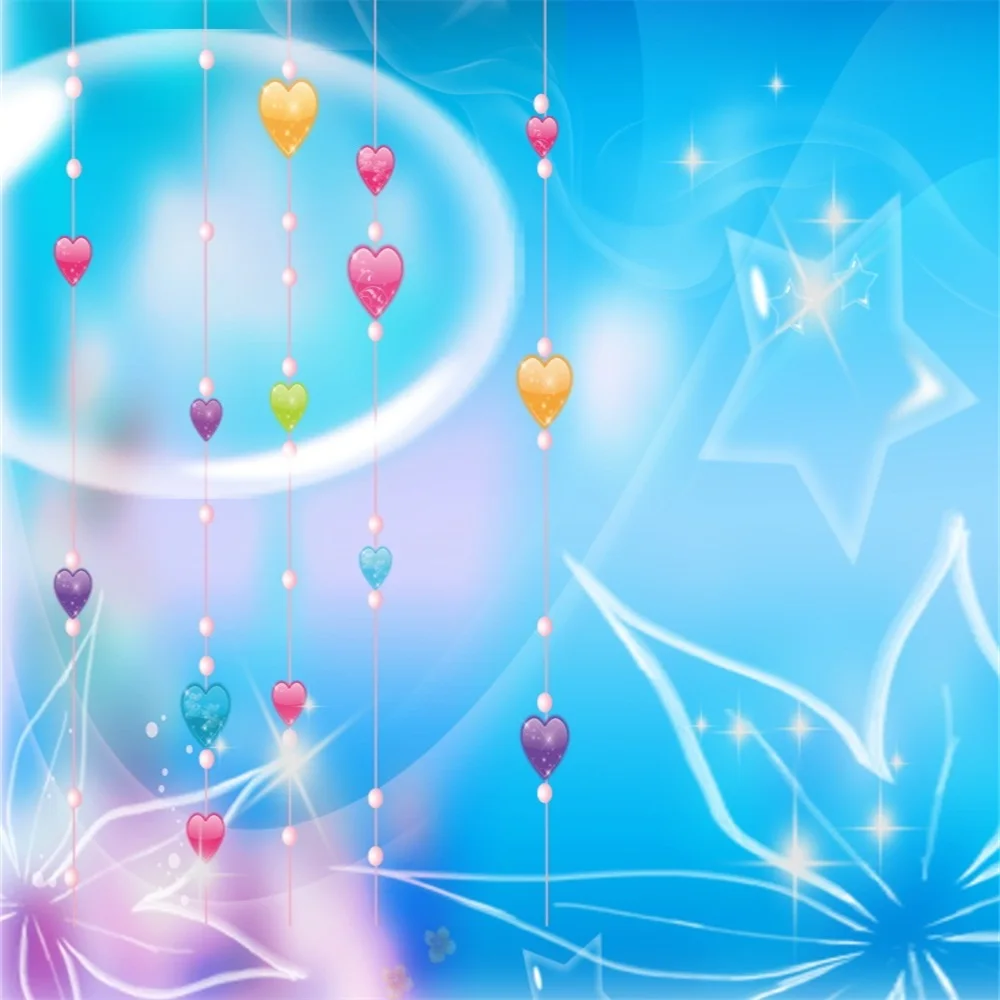 Laeacco Dreamlike Love светящееся сердце боке Детские фотографические фоны Индивидуальные