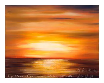 

Golden Sunset oil painting ocean wave abstract Seascape Oil painting seaside on canvas hight Quality Hand-painted Painting 1