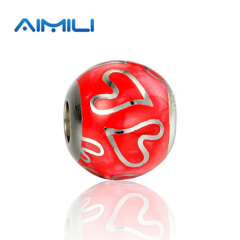Fashion Jewelry Red Enamel Charms 925 Sterling Silver Heart Round Beads Fits Brand Diy Bracelets AMLD006H20
Fashion Jewelry Red Enamel Charms 925 Sterling Silver Heart Round Beads Fits Brand Diy Bracelets AMLD006H20