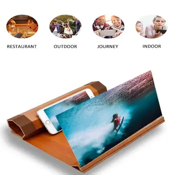 Portable Mobile Phone Amplifier 12 Inch Screen HD Anti-fog Radiation Video Magnifying Glass Universal 7 Folding Lazy Bracket 
Portable Mobile Phone Amplifier 12 Inch Screen HD Anti-fog Radiation Video Magnifying Glass Universal 7 Folding Lazy Bracket