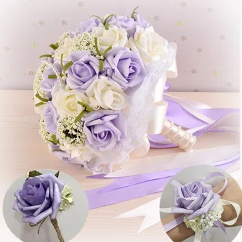 romantic 24 cm wedding bouquet pe rose purple wedding wrist corsage groom boutonniere with pin 1 set pink beige
romantic 24 cm wedding bouquet pe rose purple wedding wrist corsage groom boutonniere with pin 1 set pink beige