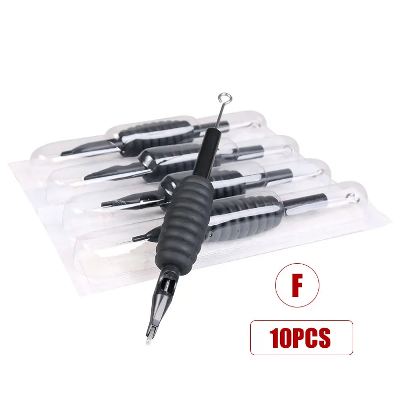 10pcs 19mm Disposable Black Grip with Needles Sterilized Tube Tip Needle F Tattoo Supplies
10pcs 19mm Disposable Black Grip with Needles Sterilized Tube Tip Needle F Tattoo Supplies