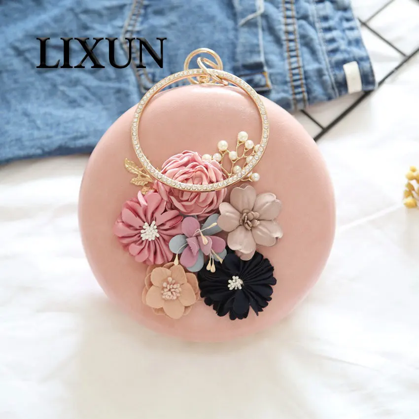 LIXUN Diamonds Flower Women PU Leather Floral Evening Clutches Bags Ring Handle Party Minaudiere Handbags Purse Wedding Bags
LIXUN Diamonds Flower Women PU Leather Floral Evening Clutches Bags Ring Handle Party Minaudiere Handbags Purse Wedding Bags