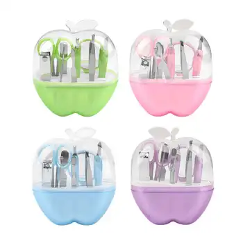New 4 Colors Apples Shape 9pcs Stainless Steel Manicure Set Nail Scissors Cosmetic Makeup Tool For Travel Nail Care Product 
New 4 Colors Apples Shape 9pcs Stainless Steel Manicure Set Nail Scissors Cosmetic Makeup Tool For Travel Nail Care Product