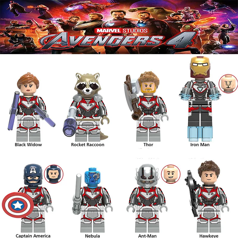 Avengers 4 Super hero Captain Marvel Figures Thor Ironman Spiderman Venom Deadpool Hawkeye Building blocks kids gifts
Avengers 4 Super hero Captain Marvel Figures Thor Ironman Spiderman Venom Deadpool Hawkeye Building blocks kids gifts