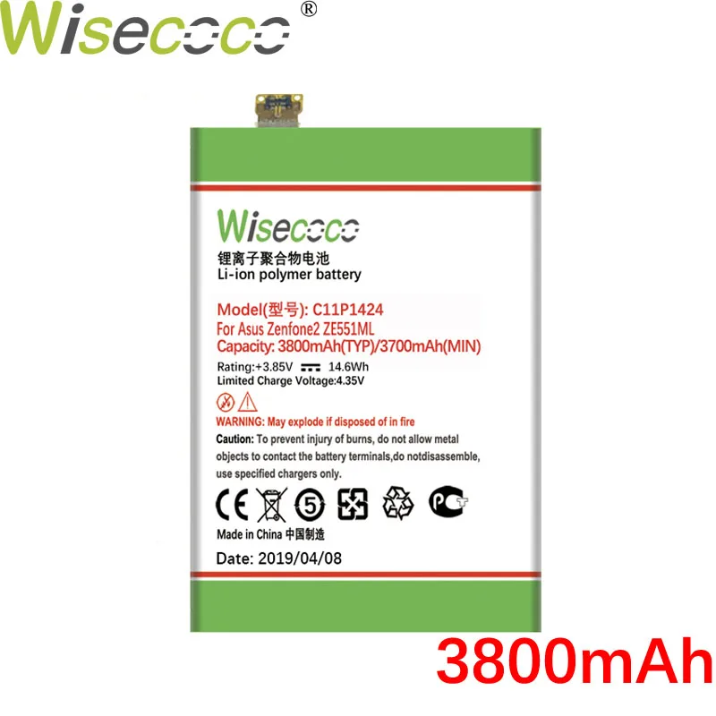 Wisecoco C11P1424 3800mAh Battery For Asus Zenfone 2 Z00AD Z00ADB ZE551ML ZE550ML Z00A Z008D Z00ADA 5.5 Inch Phone Parts
Wisecoco C11P1424 3800mAh Battery For Asus Zenfone 2 Z00AD Z00ADB ZE551ML ZE550ML Z00A Z008D Z00ADA 5.5 Inch Phone Parts