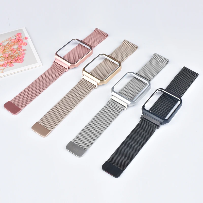 

strap+cover for apple watch band 44mm 42mm bracelet&Protective case milanese loop watchband for iwatch 4/3/2/1 40mm 38mm