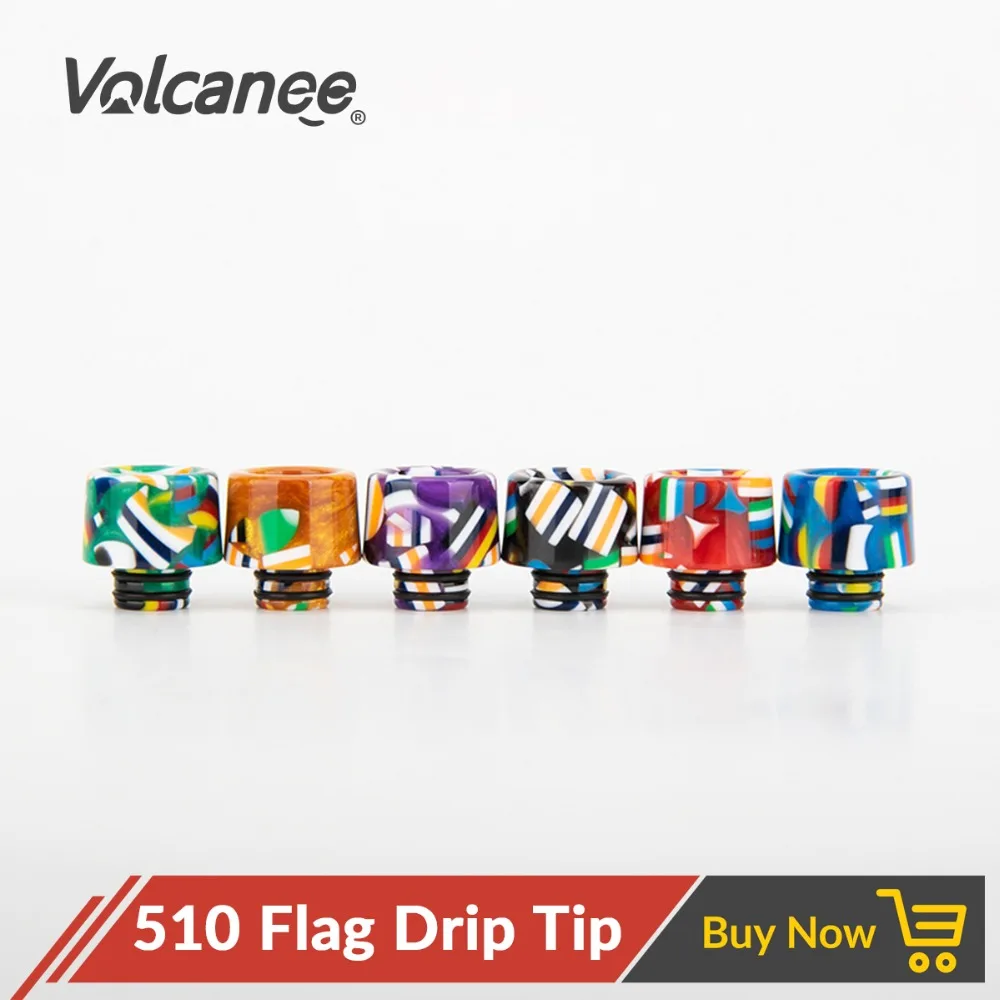 Volcanee Colorful Flag Drip Tip 510 Atomizer Epoxy Resin Driptips for V8 Baby Skyline Doggy MTL RTA Vapor Mouthpiece
Volcanee Colorful Flag Drip Tip 510 Atomizer Epoxy Resin Driptips for V8 Baby Skyline Doggy MTL RTA Vapor Mouthpiece