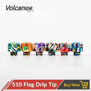 Volcanee Colorful Flag Drip Tip 510 Atomizer Epoxy Resin Driptips for V8 Baby Skyline Doggy MTL RTA Vapor Mouthpiece
Volcanee Colorful Flag Drip Tip 510 Atomizer Epoxy Resin Driptips for V8 Baby Skyline Doggy MTL RTA Vapor Mouthpiece