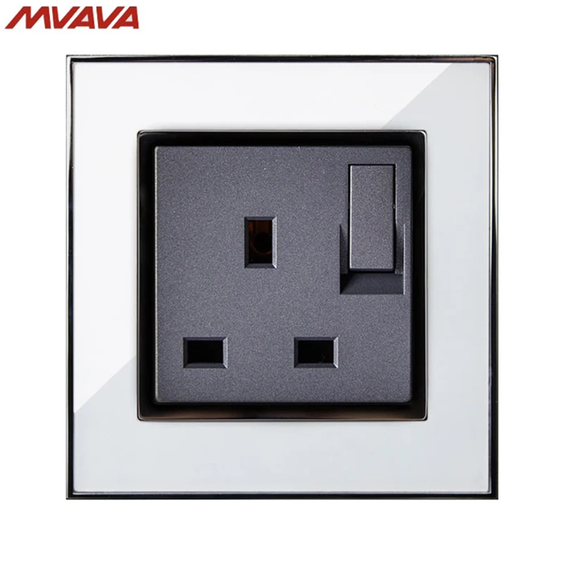 MVAVA 13A Switched Socket Wall Decorative Receptacle with 1 Gang Wall Receptacle Luxury Mirror White Panel Plug Free Shipping
MVAVA 13A Switched Socket Wall Decorative Receptacle with 1 Gang Wall Receptacle Luxury Mirror White Panel Plug Free Shipping