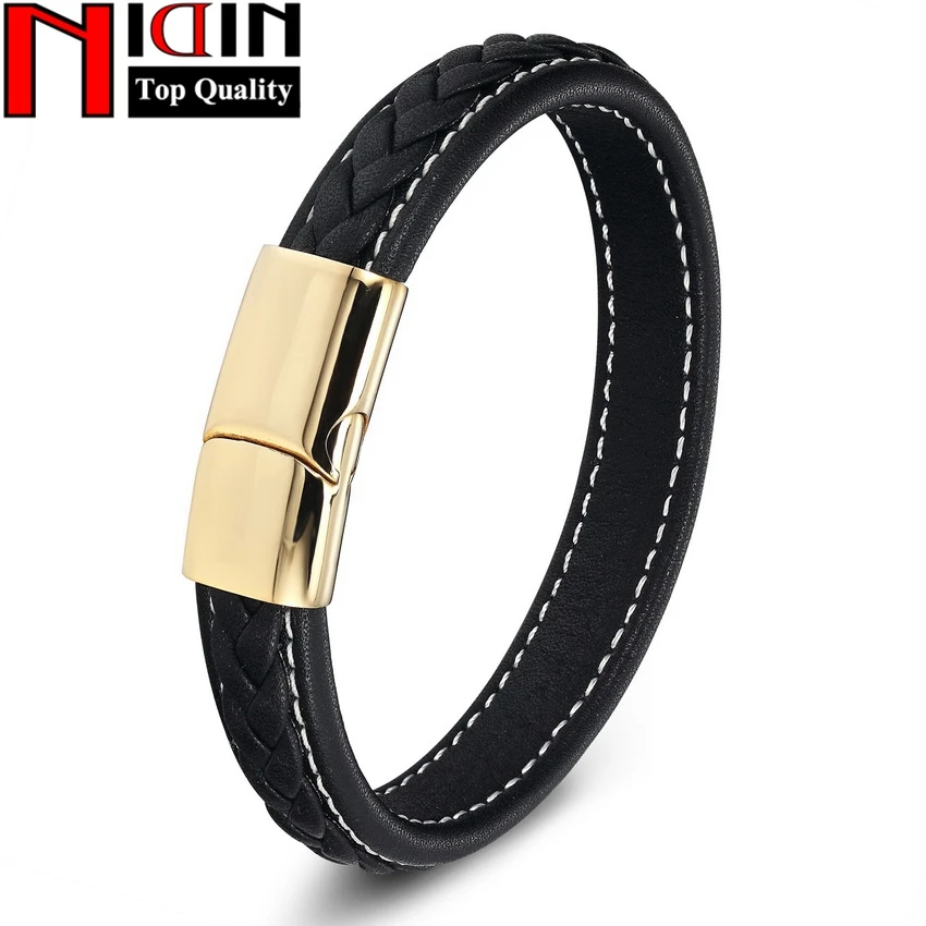 2017 Black Genuine Leather Braid Charm Bracelet With Magnetic Buckle Clasps Vintage Women Men Bracelets & Bangles Men Jewelry
2017 Black Genuine Leather Braid Charm Bracelet With Magnetic Buckle Clasps Vintage Women Men Bracelets & Bangles Men Jewelry