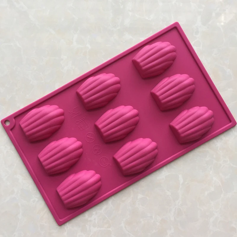 Silicone Mould Madeleine 9 Shell Pan, Cake Mold & Baking Mould, Cookies Candy, random colors, MF139
Silicone Mould Madeleine 9 Shell Pan, Cake Mold & Baking Mould, Cookies Candy, random colors, MF139