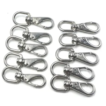 10Pcs Silver 304 Stainless Steel Boat Marine Pet Chains Keychains Swivel Eye Spring Hardware Snap Hook M4
10Pcs Silver 304 Stainless Steel Boat Marine Pet Chains Keychains Swivel Eye Spring Hardware Snap Hook M4