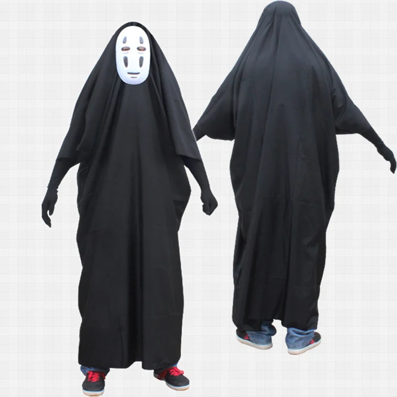 Milky Way Anime Movie Spirited Away No Face Man Miyazaki Hayao Cosplay Costume with Mask gloves for Halloween Costume
Milky Way Anime Movie Spirited Away No Face Man Miyazaki Hayao Cosplay Costume with Mask gloves for Halloween Costume