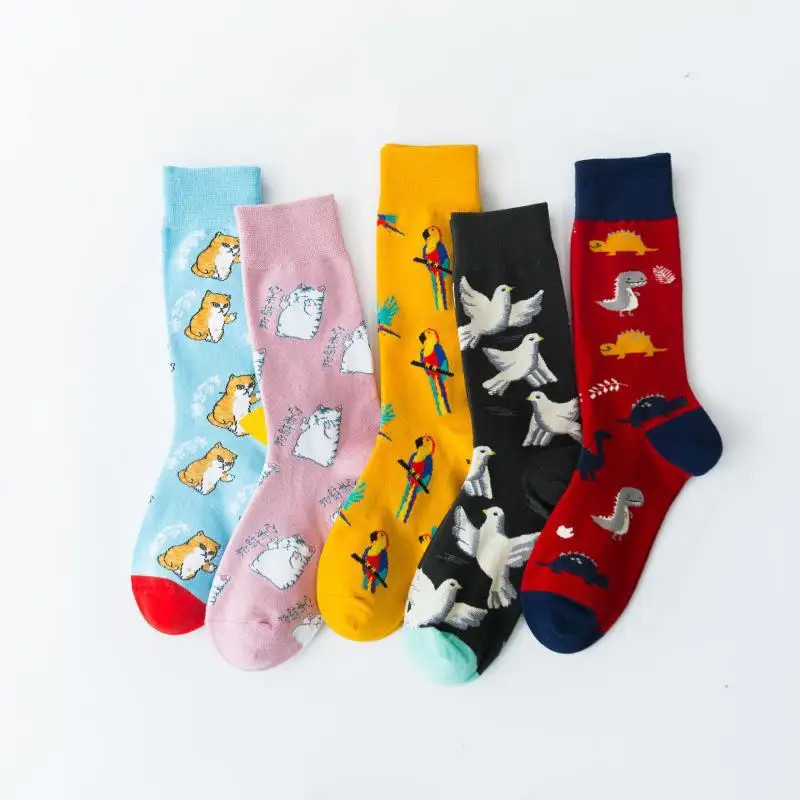 Harajuku Funny Socks Cute animal Cat dinosaur parrot big white pigeon Pattern Socks Women Happy Creative Skateboard Crew Unisex
Harajuku Funny Socks Cute animal Cat dinosaur parrot big white pigeon Pattern Socks Women Happy Creative Skateboard Crew Unisex