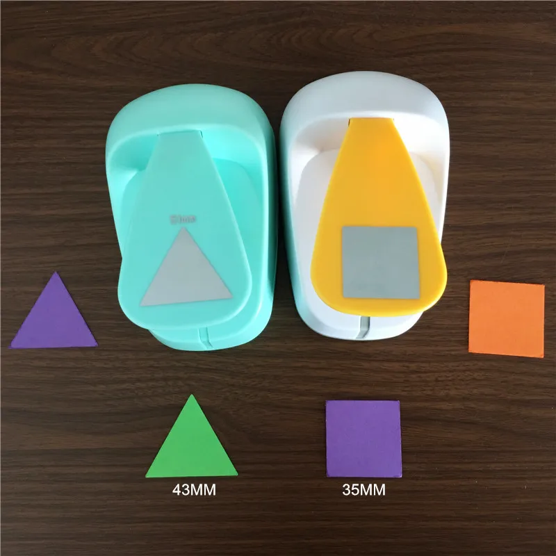2 inch Triangle and Square Shaped hole punch set Puncher Crafts Scrapbooking DIY Paper Cutter Geometric shape Punches Free ship
2 inch Triangle and Square Shaped hole punch set Puncher Crafts Scrapbooking DIY Paper Cutter Geometric shape Punches Free ship