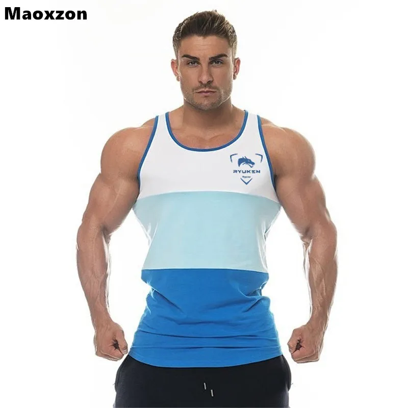 Maoxzon Mens Slim Beauty Fitness Tank Tops For Male Summer Casual Bodybuilding Jogger Muscle Gymnasium Sleeveless Shirts Vests | Мужская