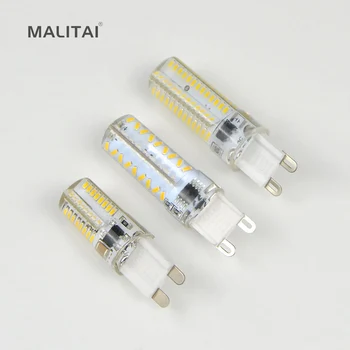 10Pcs/lots G9 Silicone lamparas LED lamp 5W 7W 9W 220V Corn Bulb 64LEDs 72LEDs 104LEDs Crystal Chandelier Replace halogen light
10Pcs/lots G9 Silicone lamparas LED lamp 5W 7W 9W 220V Corn Bulb 64LEDs 72LEDs 104LEDs Crystal Chandelier Replace halogen light