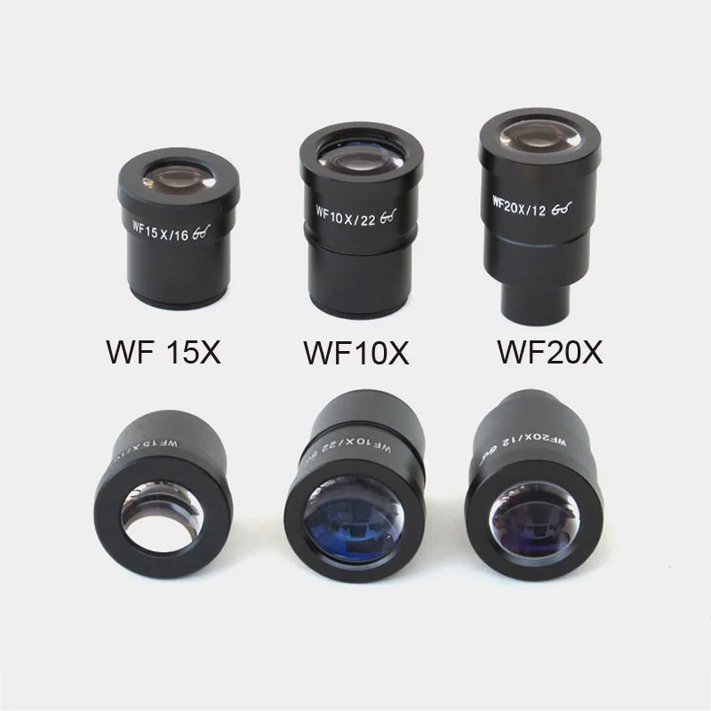 High Quality WF10X WF15X WF20X Stereo Microscope Eyepiece High Eyepoint Wide Angle Lens Mounting Size 30mm Metal with eyeguard
High Quality WF10X WF15X WF20X Stereo Microscope Eyepiece High Eyepoint Wide Angle Lens Mounting Size 30mm Metal with eyeguard