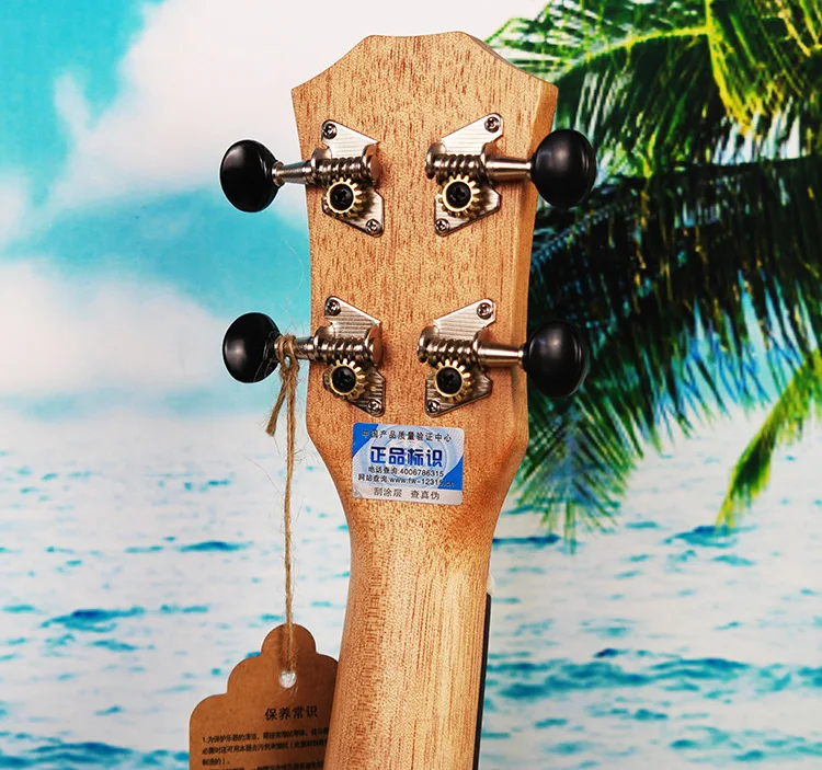 Description Picture 4 of itemHot selling 21" Ukulele Soprano Mini Gitar Mahogany Ukelele  4 Nylon Strings Hawaiian Small Guitar 28 kinds Patterns