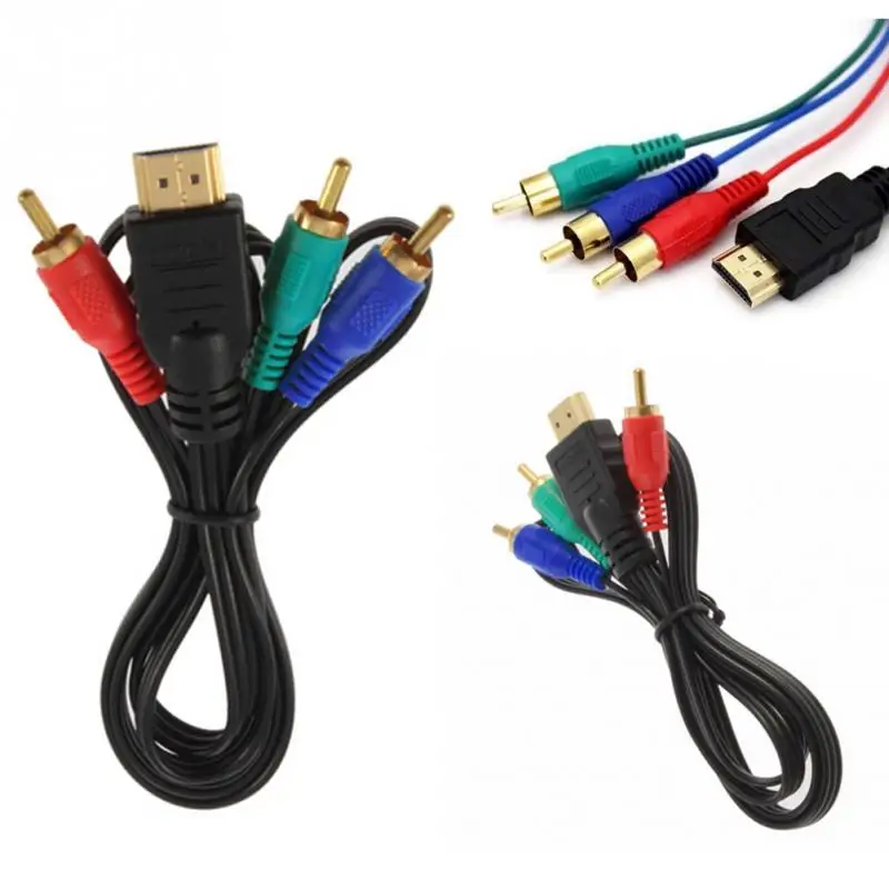 

Hot Sell 1M HDMI to 3 RCA Composite Video Adapter Cable 3RCA RGB Connection Cable Converter For XBOX HDTV #2