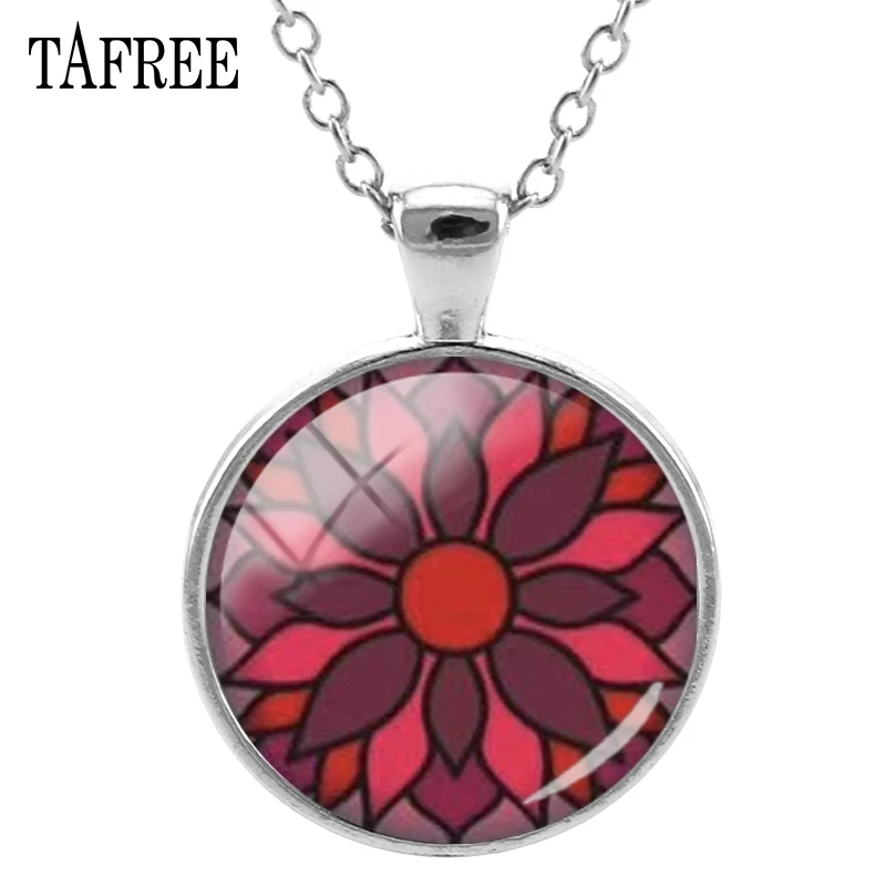 TAFREE Yoga Mandala Pendants Necklace Fashion Unique Indian Henna Mandala Flower Necklaces Pendant Chain Men Women Jewelry HN355
TAFREE Yoga Mandala Pendants Necklace Fashion Unique Indian Henna Mandala Flower Necklaces Pendant Chain Men Women Jewelry HN355