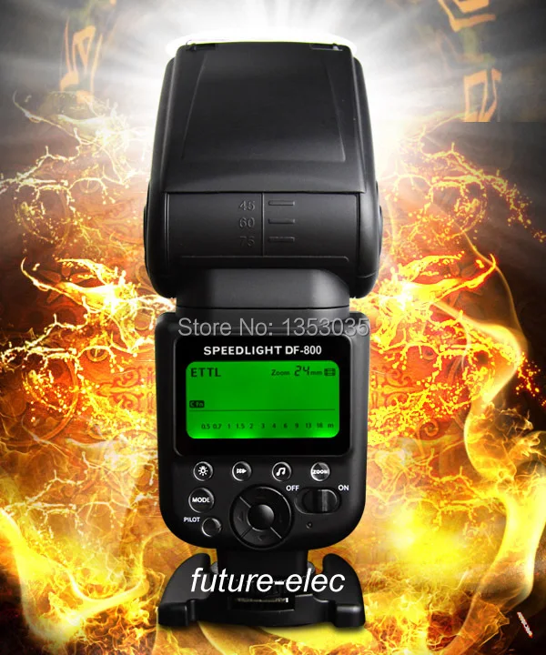 STANDER DF-800 Master /Slave High Speed Sync 1/8000s Wireless TTL Flash Light Speedlite Speedlight Flashgun Gun for Canon Camera
STANDER DF-800 Master /Slave High Speed Sync 1/8000s Wireless TTL Flash Light Speedlite Speedlight Flashgun Gun for Canon Camera
