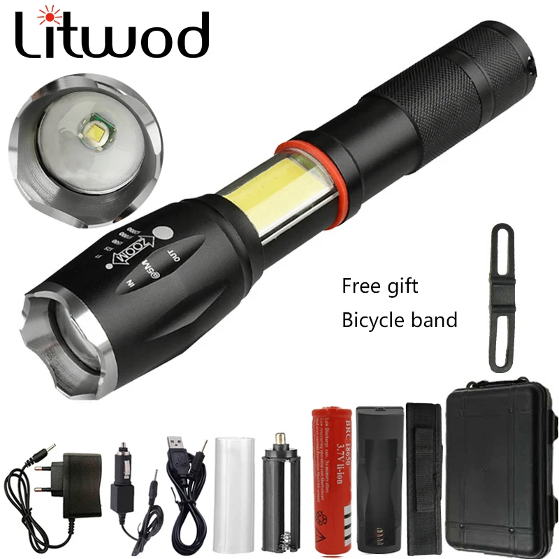 Z20 1005A CREE XML T6 Multifunction Led flashlight 8000 Lumens torch COB design flashlight tail magnet design gift box+free gift
Z20 1005A CREE XML T6 Multifunction Led flashlight 8000 Lumens torch COB design flashlight tail magnet design gift box+free gift