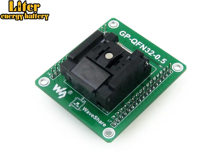GP-QFN32-0.5-B = QFN32 MLF32 Enplas IC Test Socket Programming Adapter 0.5mm Pitch with QFN-32(40)BT-0.5-02
GP-QFN32-0.5-B = QFN32 MLF32 Enplas IC Test Socket Programming Adapter 0.5mm Pitch with QFN-32(40)BT-0.5-02