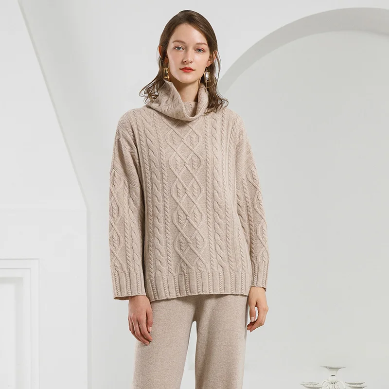 Cashmere Turtleneck Sweater High Quality Knitted Pullover 100% Pure Cashmere Autumn Winter Thick Long Ribbed Sweater Women 2019
Cashmere Turtleneck Sweater High Quality Knitted Pullover 100% Pure Cashmere Autumn Winter Thick Long Ribbed Sweater Women 2019