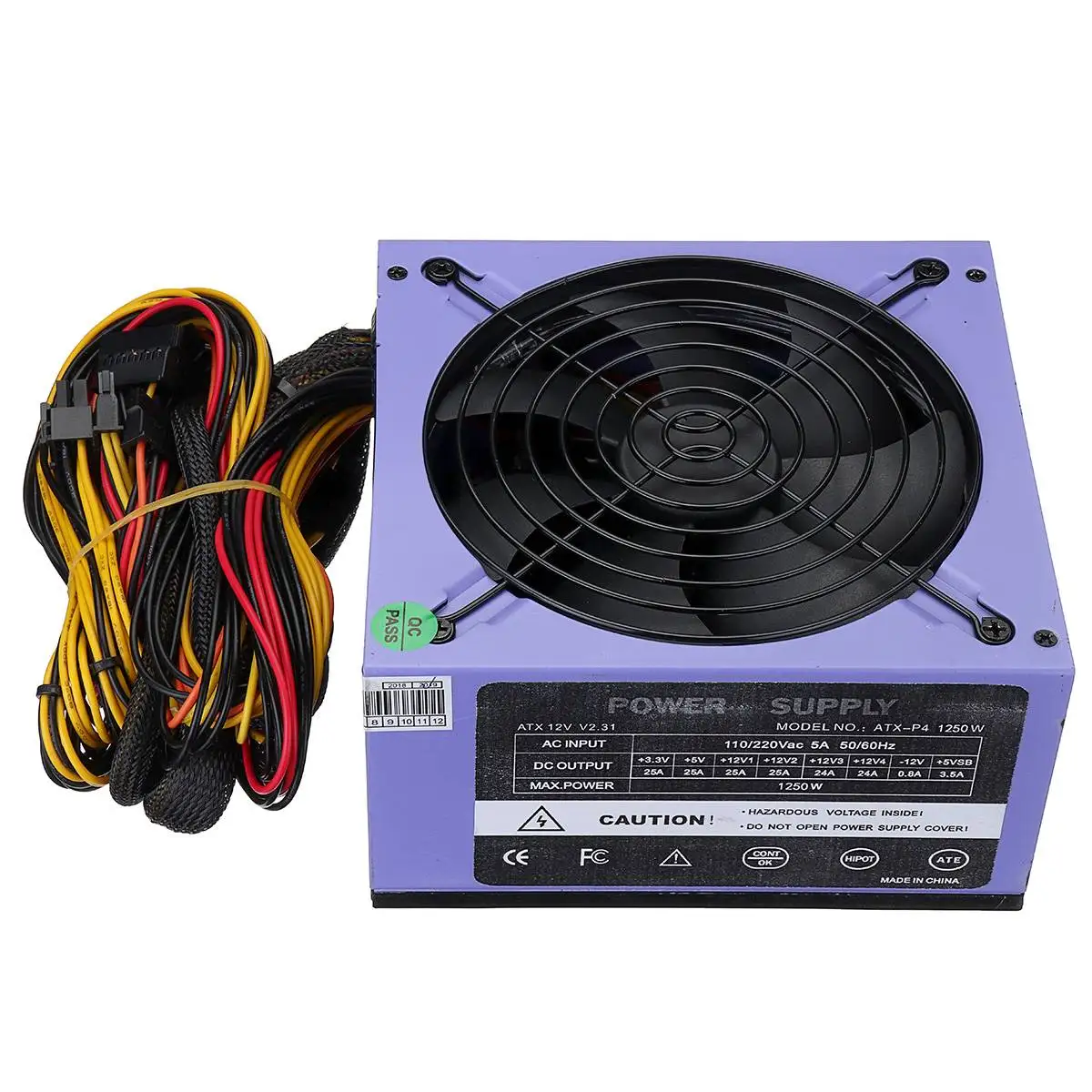 1250W Power Supply 120mm LED Fan 24 Pin PFC PCI SATA ATX AMD PFC 12V Computer Power Supply for PC Desktop Game
1250W Power Supply 120mm LED Fan 24 Pin PFC PCI SATA ATX AMD PFC 12V Computer Power Supply for PC Desktop Game