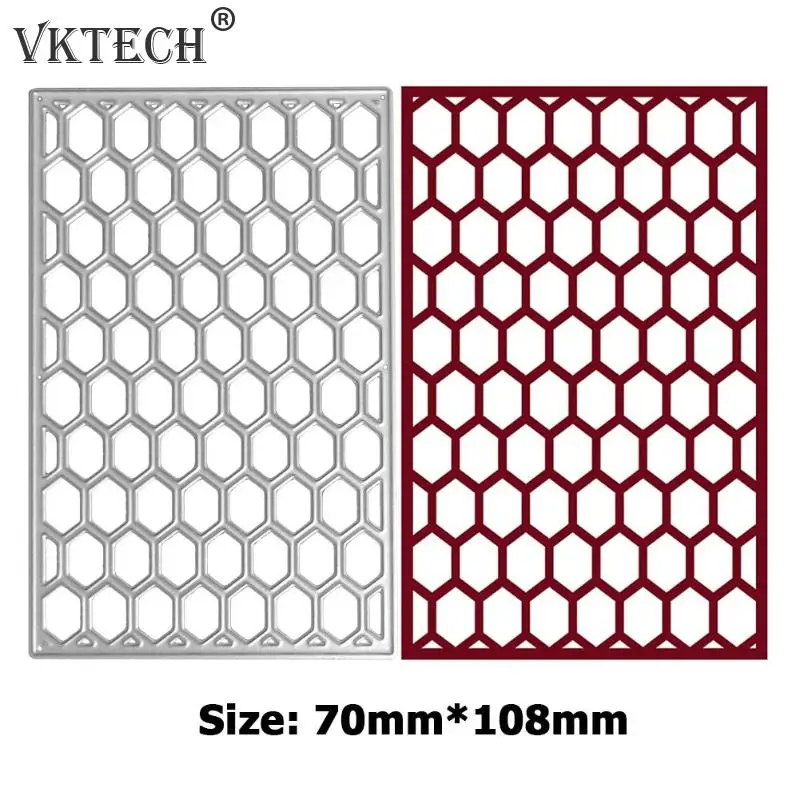 Hexagonal Net DIY Cutting Dies Scrapbooking Decor Invitation Cards Embossing Dies Cut Stencils Handicrafts
Hexagonal Net DIY Cutting Dies Scrapbooking Decor Invitation Cards Embossing Dies Cut Stencils Handicrafts