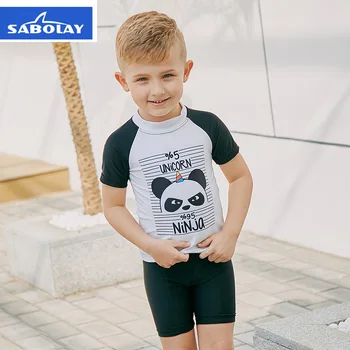 Children Cartoon Swimwear Boy Swimsuit Two Piece Bathing Suits Panda Print Short Sleeve Swimming Suit Kids Surfing Swim Wear K
Children Cartoon Swimwear Boy Swimsuit Two Piece Bathing Suits Panda Print Short Sleeve Swimming Suit Kids Surfing Swim Wear K