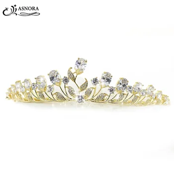 ASNORA Wedding Hair Accessories Gold Crowns Bridal Tiaras Zircon Shiny Crystals Princess Tiaras Girls' Crown
ASNORA Wedding Hair Accessories Gold Crowns Bridal Tiaras Zircon Shiny Crystals Princess Tiaras Girls' Crown