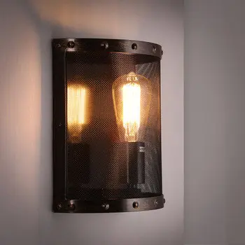 American style rural industry ancient cafe bar teahouse living room bedroom creative metal mesh iron art wall lamp
American style rural industry ancient cafe bar teahouse living room bedroom creative metal mesh iron art wall lamp