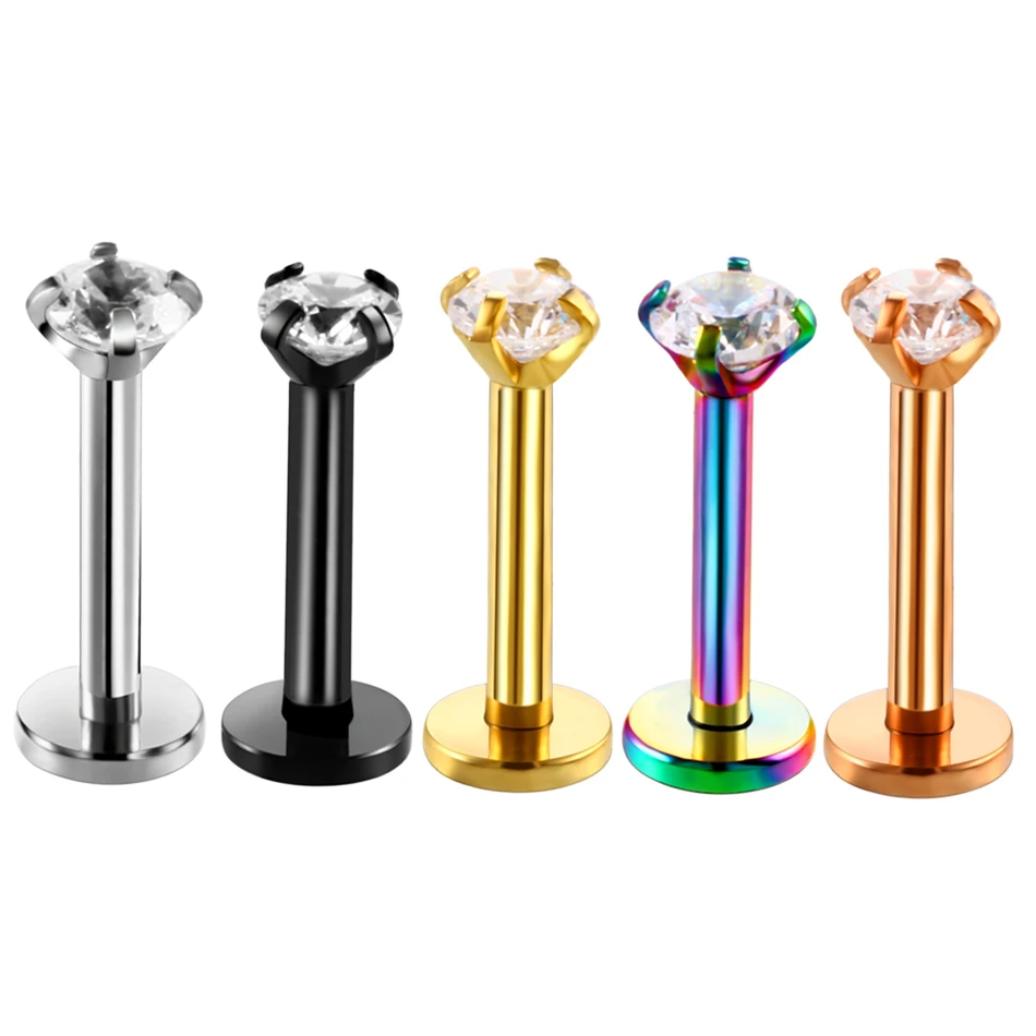 1PC Steel Prong Gem Ear Helix Tragus Orelha Cartilagem Piercing Crystal Labret Monroe Rings Body Piercings Jewelry Retainer 16G
1PC Steel Prong Gem Ear Helix Tragus Orelha Cartilagem Piercing Crystal Labret Monroe Rings Body Piercings Jewelry Retainer 16G