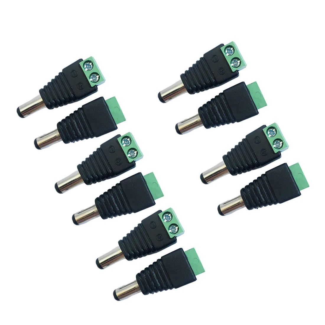 DC12V 5pcs Male + 5pcs Female 2.1x5.5MM DC Power Plug Jack Adapter Connector Plug for CCTV Single Color LED Strip Light
DC12V 5pcs Male + 5pcs Female 2.1x5.5MM DC Power Plug Jack Adapter Connector Plug for CCTV Single Color LED Strip Light