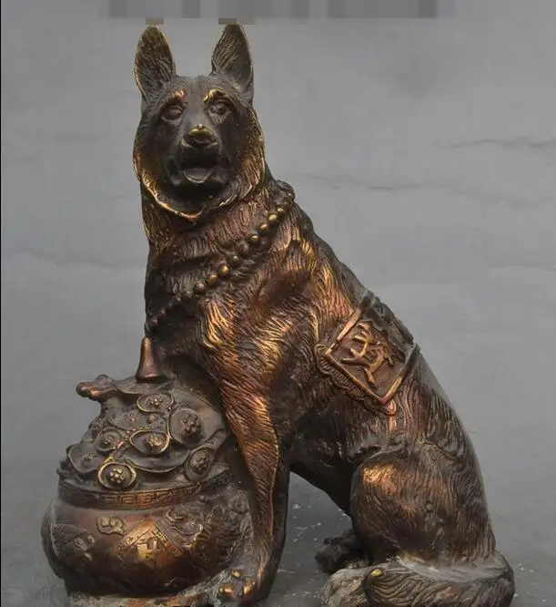 7"Old China feng shui bronze Wealth treasure bowl Zodiac Year Dog Animal statue fast
7"Old China feng shui bronze Wealth treasure bowl Zodiac Year Dog Animal statue fast