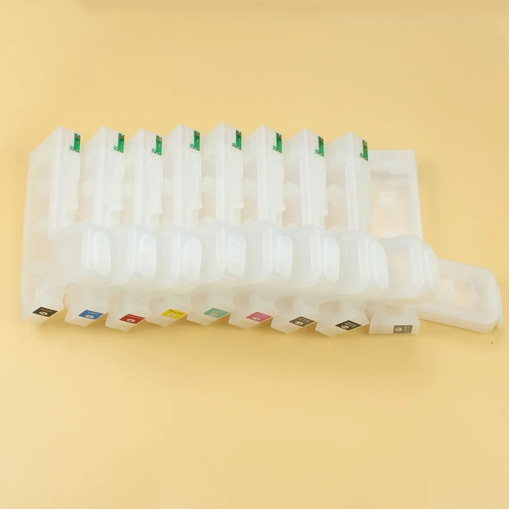 9 Colors 280ml Empty Refillable Ink Cartridges T5801-T5809 for Epson 3800 3800C 3805 3850 3880 3890 With Auto Reset Chip
9 Colors 280ml Empty Refillable Ink Cartridges T5801-T5809 for Epson 3800 3800C 3805 3850 3880 3890 With Auto Reset Chip