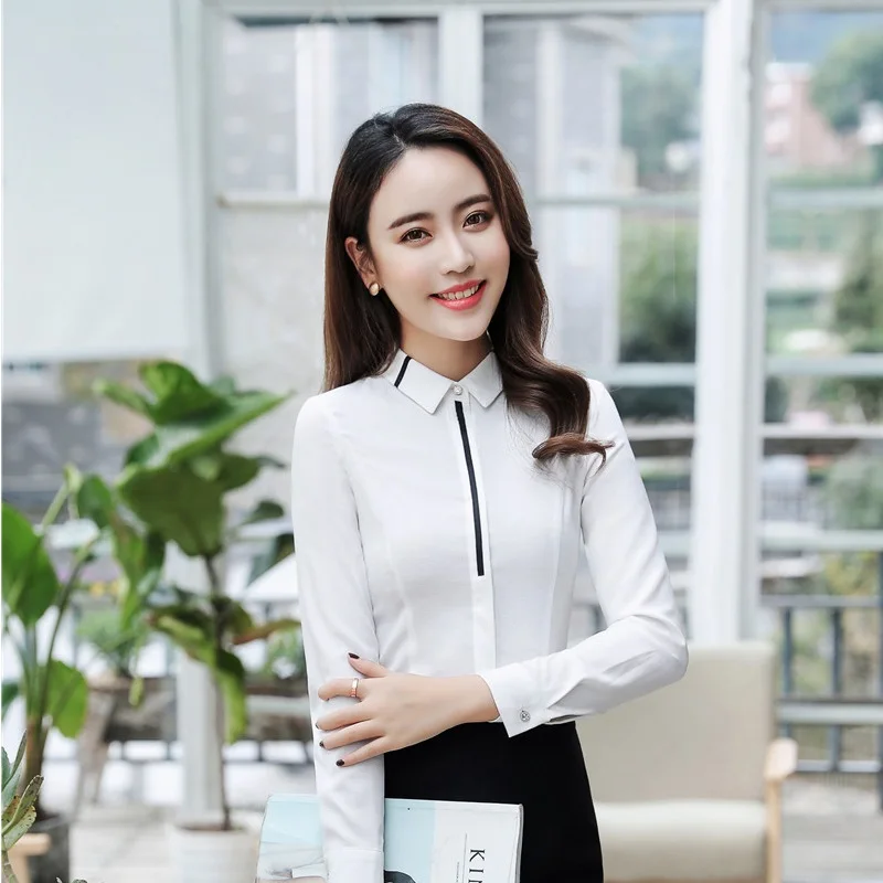 2018 New Fashion Spring Fall Uniform Styles Blouses & Shirts Long Sleeve For Women Business Work Wear Female Tops Blouse Clothes
2018 New Fashion Spring Fall Uniform Styles Blouses & Shirts Long Sleeve For Women Business Work Wear Female Tops Blouse Clothes