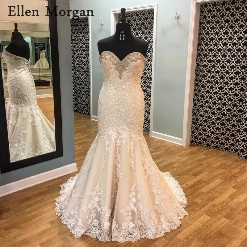 Summer Beach Mermaid Wedding Dresses 2019 Cheap Sexy Sweetheart Neck Appliques Lace Beaded Court Train Merry Bridal Gowns
Summer Beach Mermaid Wedding Dresses 2019 Cheap Sexy Sweetheart Neck Appliques Lace Beaded Court Train Merry Bridal Gowns