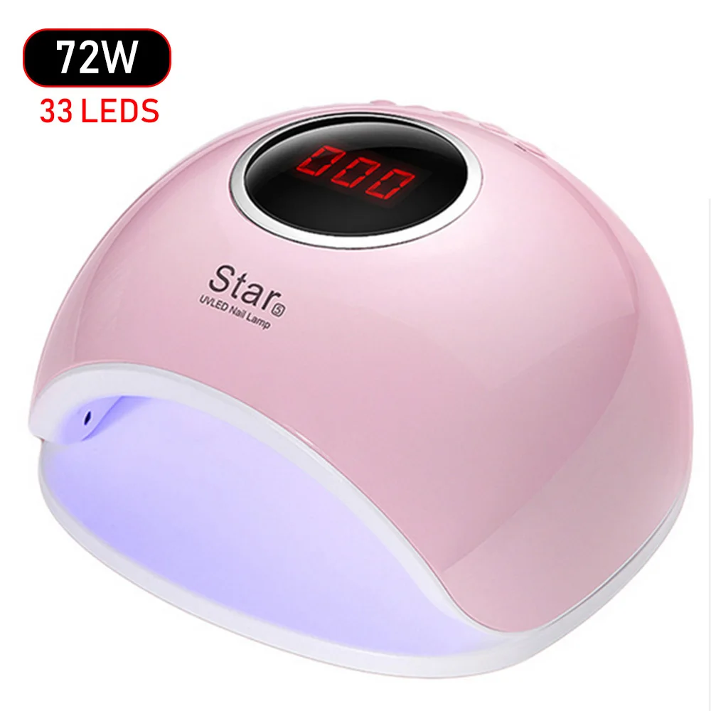 72W Nail Dryer UV LED Lamp LCD Display 33 LEDs Nail Dryer Lamp For Curing All Gel Polish Auto Sensing Nail Manicure Tools
72W Nail Dryer UV LED Lamp LCD Display 33 LEDs Nail Dryer Lamp For Curing All Gel Polish Auto Sensing Nail Manicure Tools