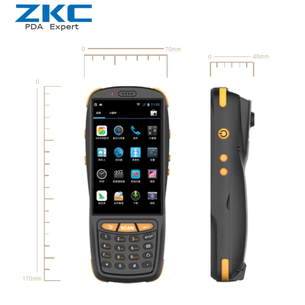 ZKC3503 Беспроводной Портативный Мобильный Промышленный сканер штрихкода 13 56 МГц NFC